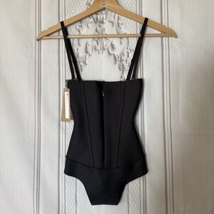 SKIMS BODY Core Sculpt WAIST CINCHER Thong Onyx Black Size XS NWT $90